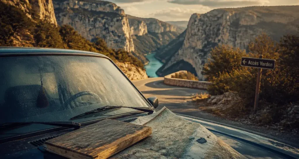 Accès gorges du Verdon en voiture depuis La Palud-sur-Verdon