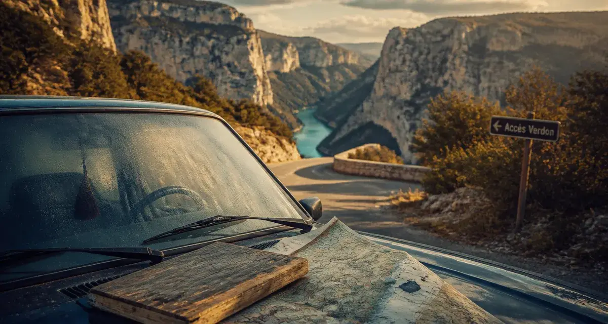 Accès gorges du Verdon en voiture depuis La Palud-sur-Verdon