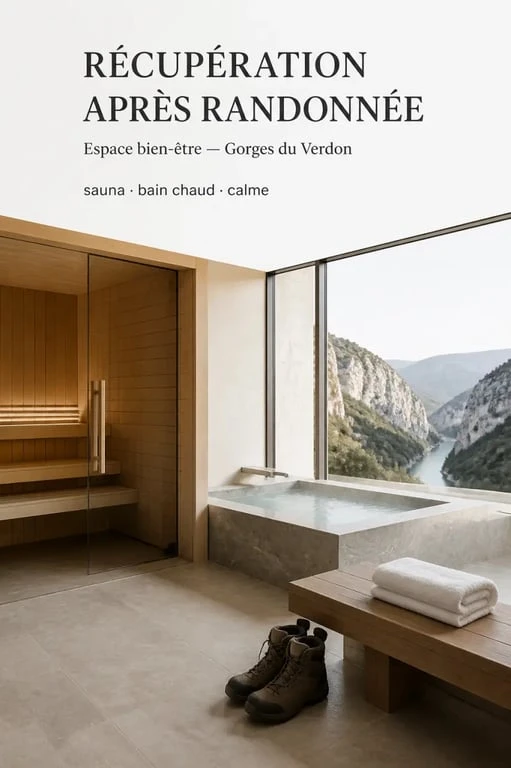 Hôtel & spa des gorges du verdon avec espace bien-être pour se détendre après une randonnée