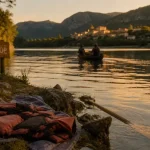 Lac de Quinson : canoë et baignade au golden hour