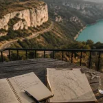 Maison gorges verdon sur balcon, plan et carte