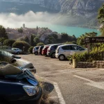 Parking du jas Sainte-Croix-du-Verdon : stationnement près du lac