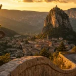 Que faire à castellane : vue sur le Roc et le village de Castellane