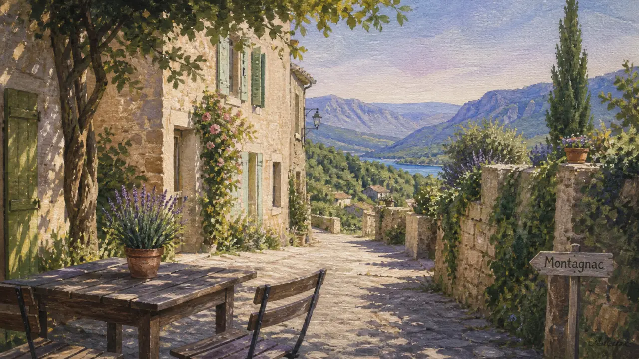 Que faire à Montagnac Montpezat : ruelle provençale vers le Verdon