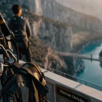 Saut à l'élastique gorges du Verdon, harnais et cordes sur le pont