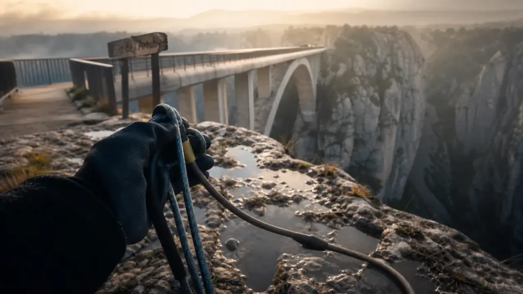 Saut à l'élastique gorges du verdon au pont de l’Artuby