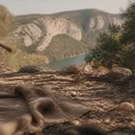Serpent gorges du verdon près du lac de Sainte-Croix
