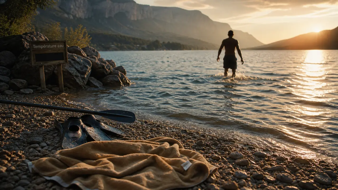 Température eau lac de sainte croix : mise à l’eau près des galets