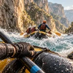 Action aventure canyoning rafting dans les gorges du Verdon, guide sur eaux vives
