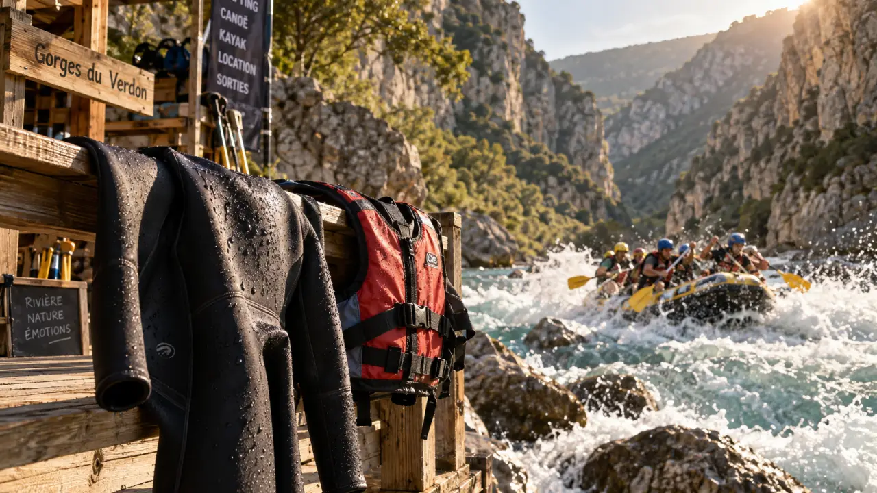 Activités nautiques Verdon : combinaison et rafting dans les gorges du Verdon