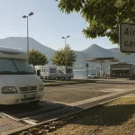 Aire camping cars les salles sur verdon : camping-car et accès