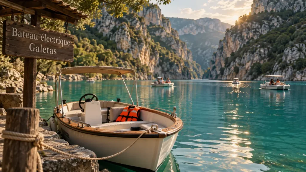Bateau électrique dans les Gorges du Verdon : le bon départ, le bon horaire, les pièges à éviter