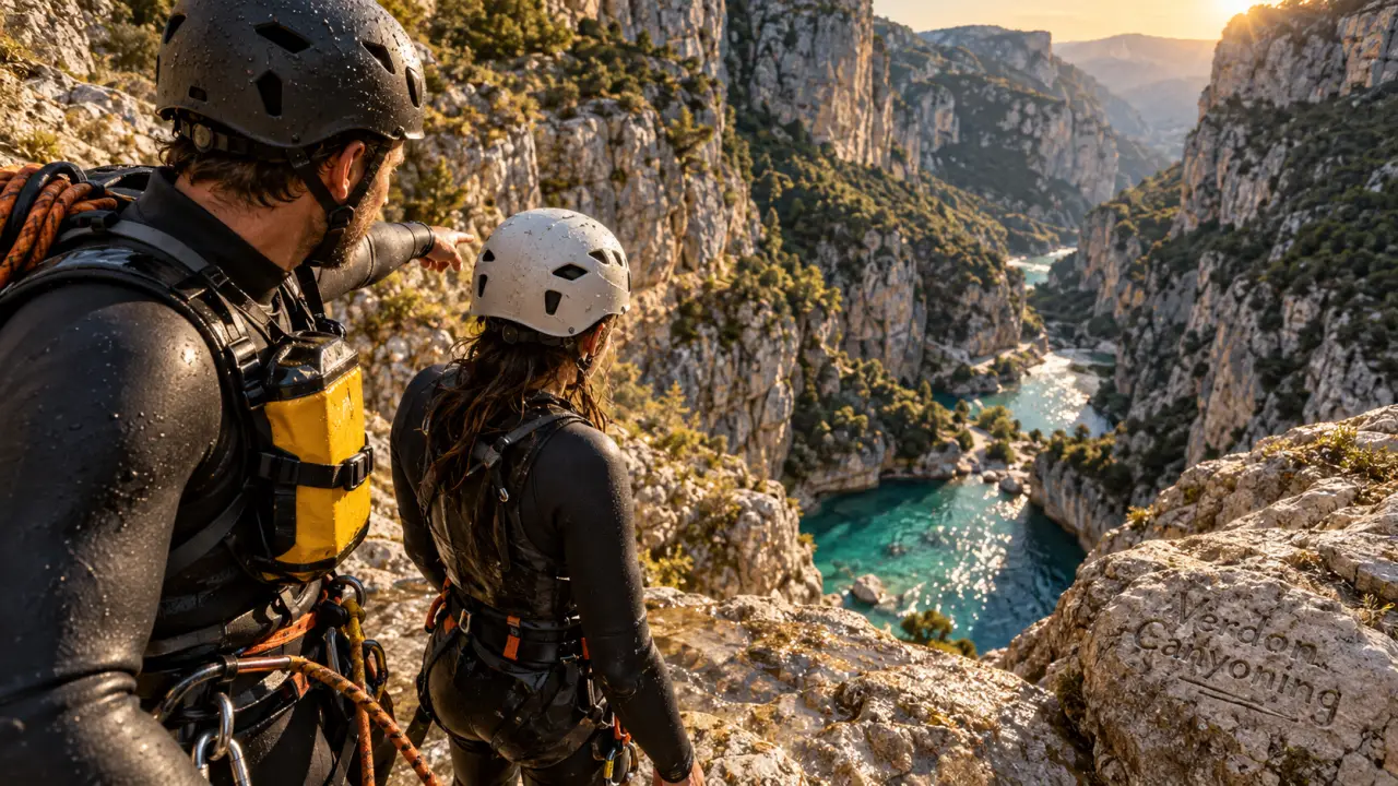 Guide canyon gorges du verdon, eau turquoise et rappel en sécurité