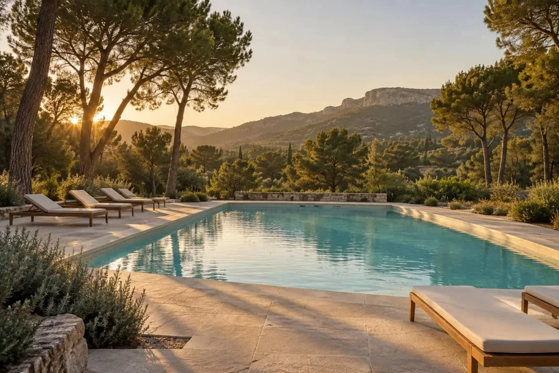 Piscine chauffée du camping La Farigoulette à Saint-Laurent-du-Verdon