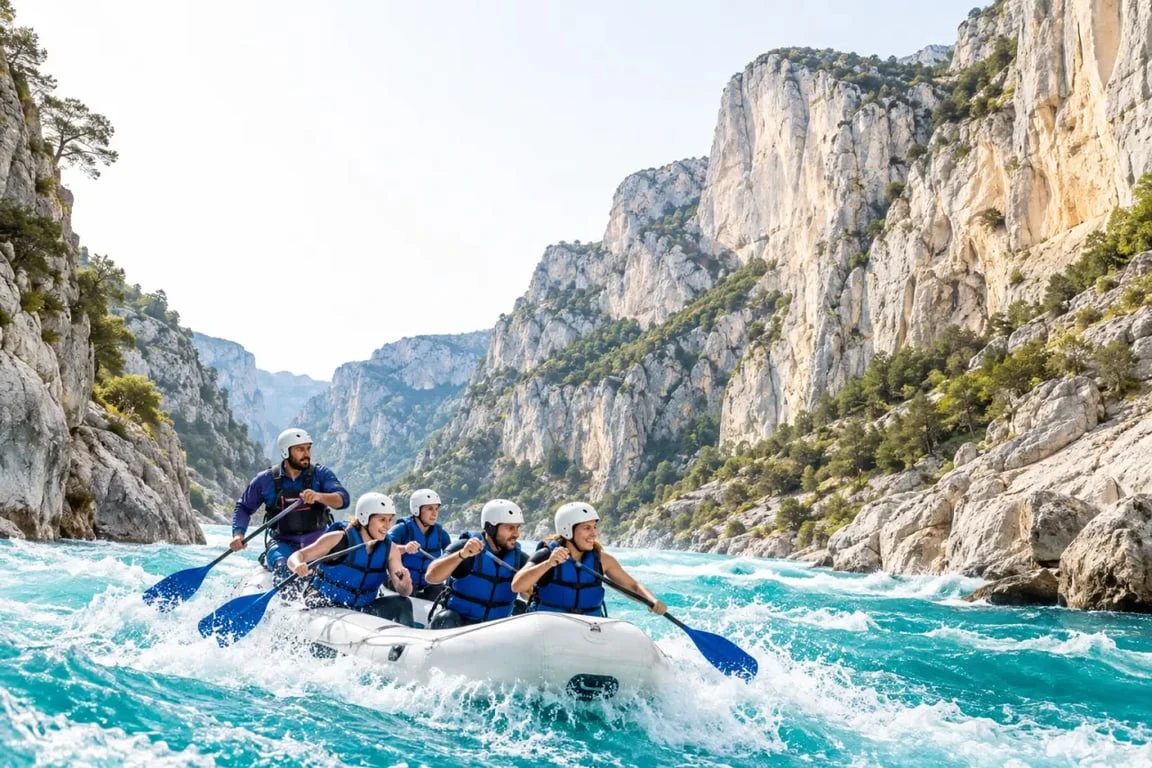 action aventure canyoning rafting gorges du verdon près de Castellane