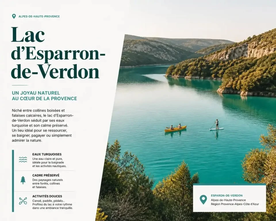 Lac d'Esparron de Verdon activités nautiques près du camping La Grangeonne