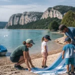 Baignade au lac Sainte-Croix en famille : gorges du Verdon activités famille