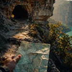 Grotte des gorges du Verdon : Baume Bonne, belvédère et falaise