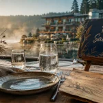 Hôtel spa les rives sauvages à Malbuisson, vue sur le lac Saint-Point
