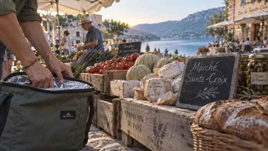 Jour de marché au lac de Sainte-Croix : Riez, Aups ou Moustiers sans perdre sa matinée