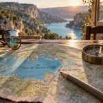 lac de sainte croix carte : Pont du Galetas sur la carte touristique