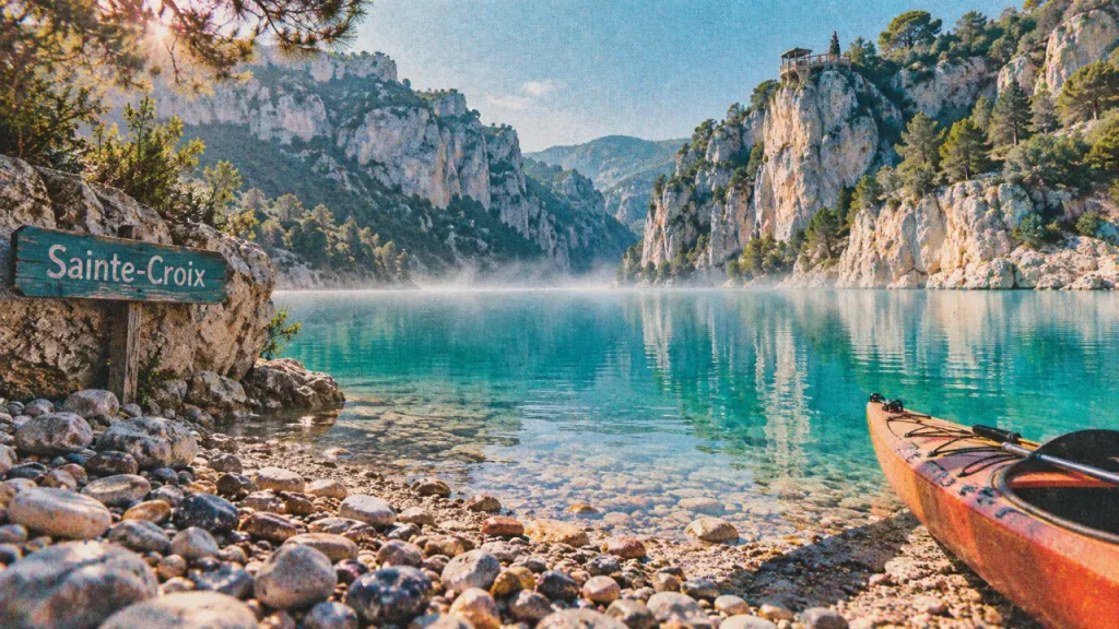 Les 5 lacs des gorges du Verdon, crique turquoise de Sainte-Croix