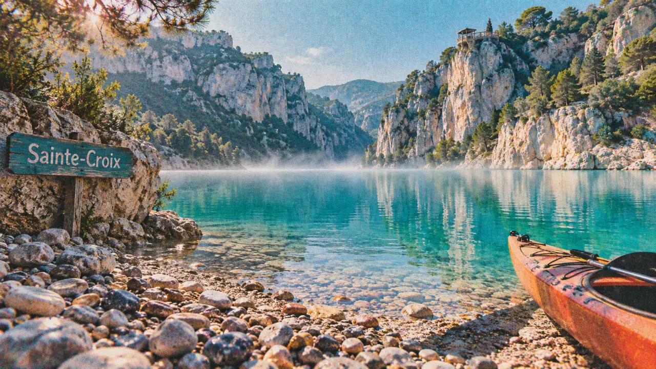 Les 5 lacs des gorges du Verdon, crique turquoise de Sainte-Croix
