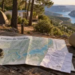 Meilleur camping gorges du verdon : table, carte et lac de Sainte-Croix