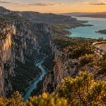 Où se trouve les gorges du Verdon : belvédère Sainte-Croix, vues sur canyon turquoise