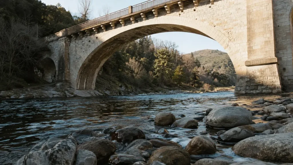 Pont des abarines dans la vallée de Mialet