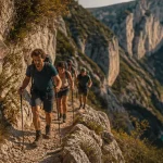 Rando gorges du Verdon : sentier en balcon, falaises et eau turquoise