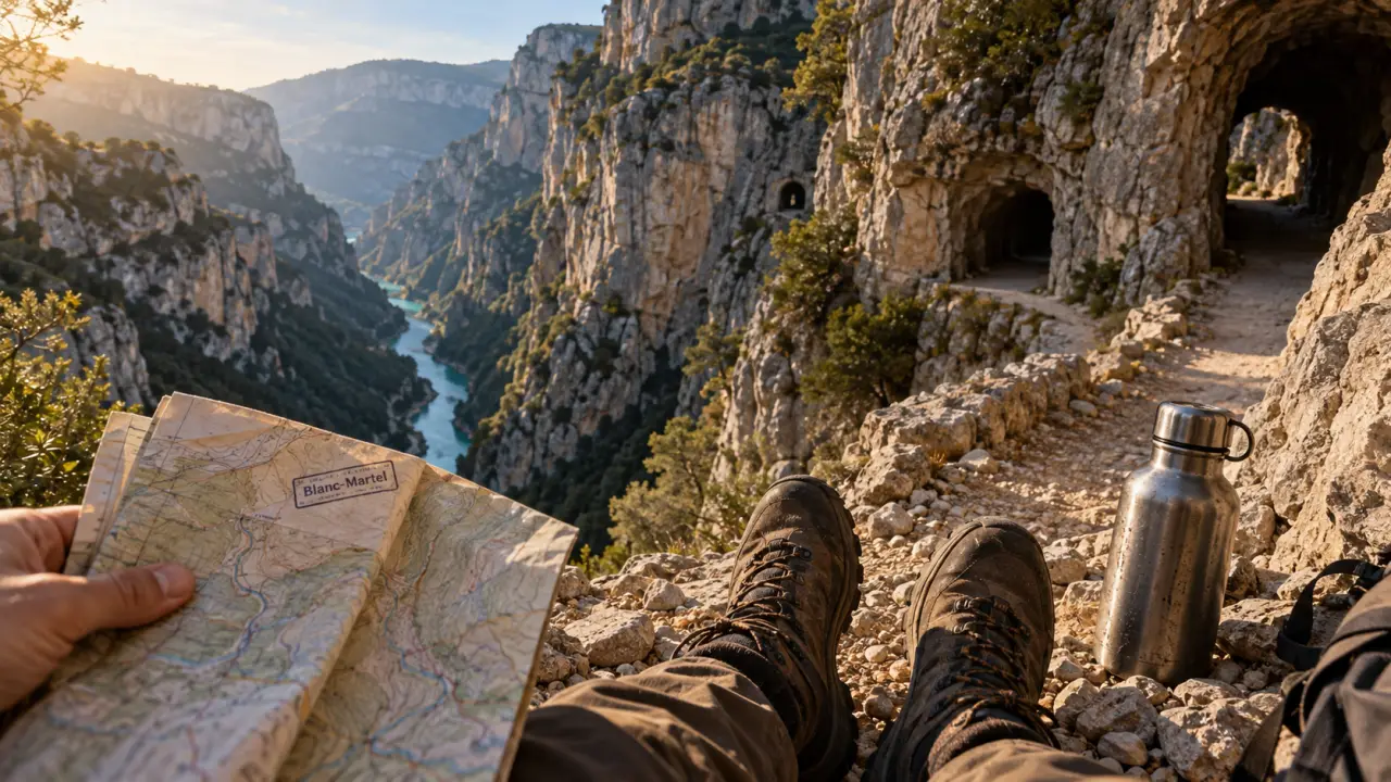 Randonnées Gorges du Verdon : sentier balcon, chaussures et dénivelé