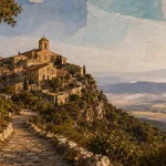 st jurs, village perché Alpes de Haute-Provence, église et ruelles