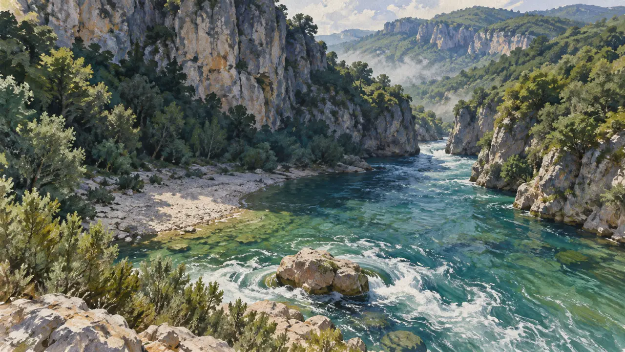 Vallon de Sourn : baignade sans surveillance dans l’Argens, eau fraîche