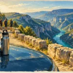 Balades gorges du Verdon, vue sur les falaises et le canyon