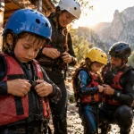 Buena vista rafting verdon à Castellane : équipe s’équipe près de la rivière du Verdon