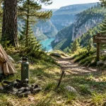 Camping gorges du verdon emplacement tente à l’ombre, au calme, près baignades