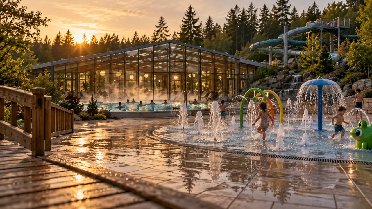 Camping Homair - Verdon Parc : piscine couverte chauffée près des toboggans