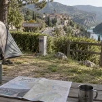 Camping municipal gorges du verdon, emplacement avec tente et branchement électrique