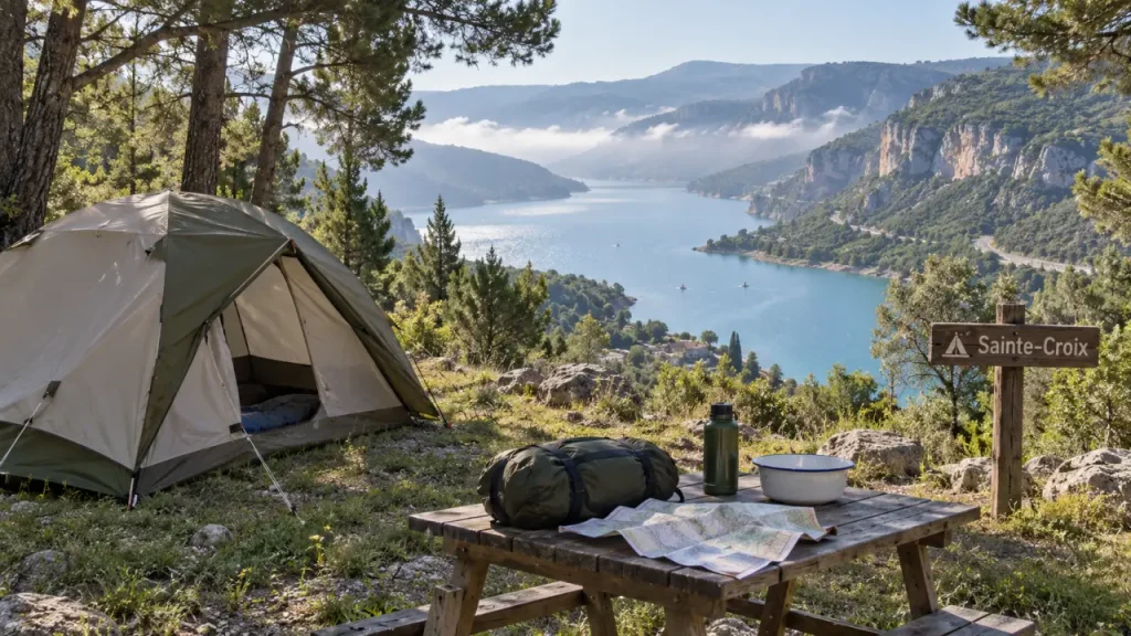 Camping tente dans les Gorges du Verdon : choisir sa rive sans rater l’ombre ni les baignades