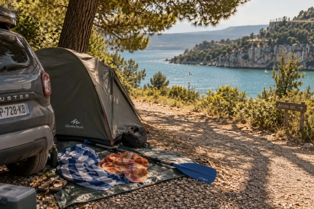 Campings lac de Sainte-Croix : la bonne rive, les bons services et les trajets à éviter