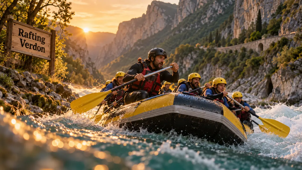 Gorge verdon rafting au débit du Verdon : embarcation et guide près de Castellane