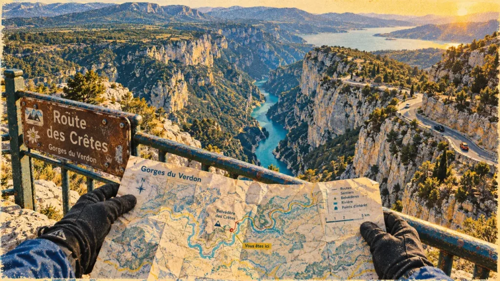 Gorges du Verdon : activités à découvrir — Route des Crêtes et falaises