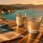 Hotel gorges du verdon lac de sainte croix : terrasse au bord du lac de Sainte-Croix à La Palud