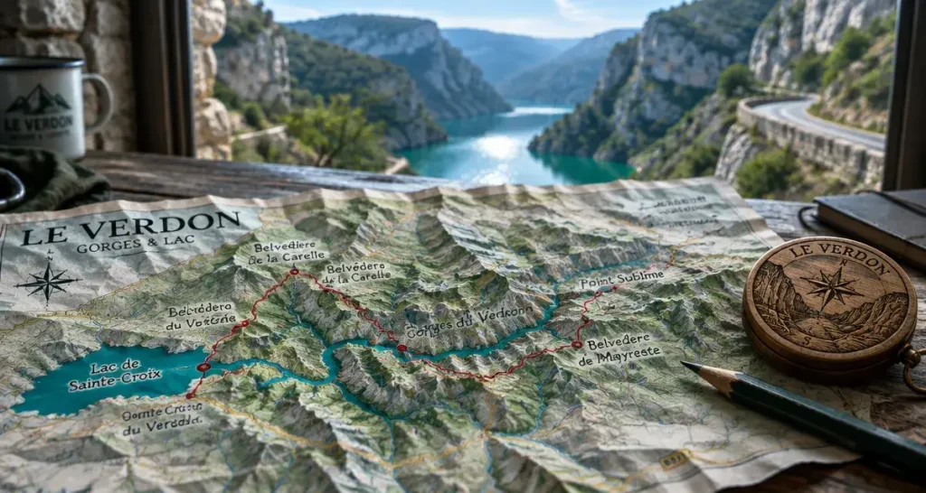 Location vacances gorges du Verdon entre particuliers : carte, accès et vue sur le Verdon