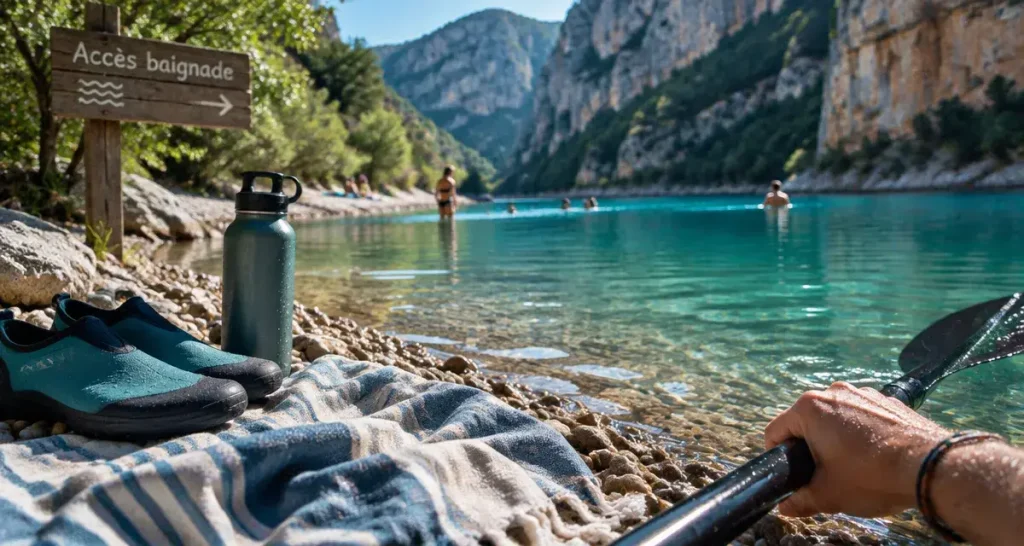 Où se baigner dans les gorges du Verdon : crique turquoise et berge douce