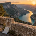 Où sont les gorges du Verdon : belvédère sur canyon turquoise