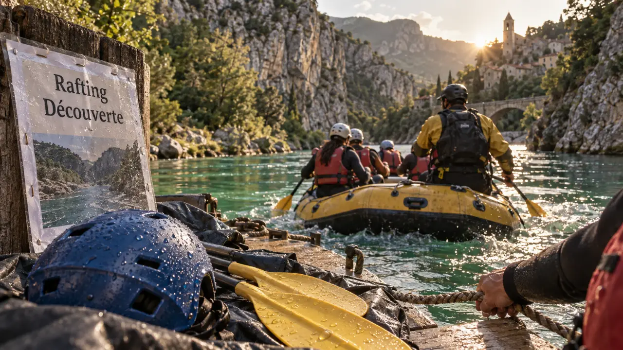 Rafting la palud sur verdon : départ en raft à Castellane sur le Verdon
