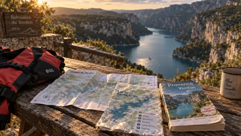 Séjour tout compris gorges du Verdon : dormir près des canyons, vue lac Sainte-Croix