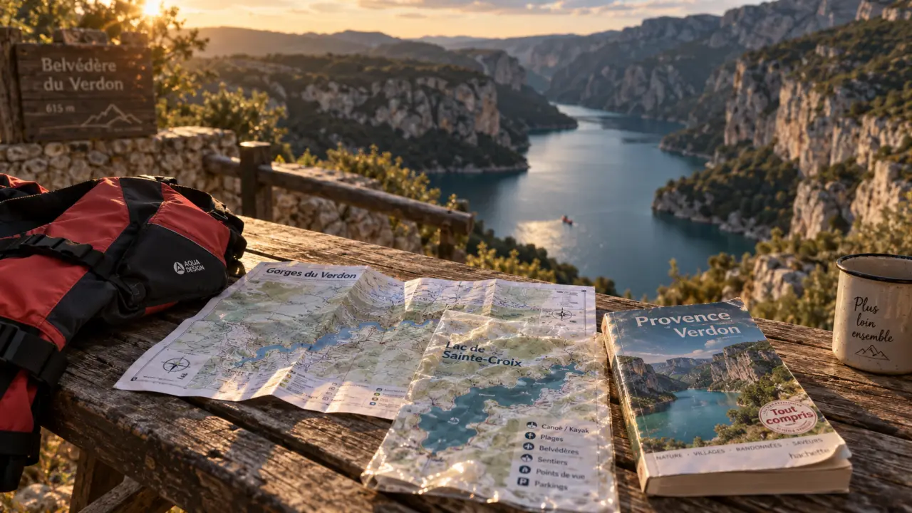 Séjour tout compris gorges du Verdon : dormir près des canyons, vue lac Sainte-Croix